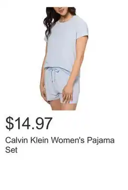 Costco Calvin Klein Women's Pajama Set offer