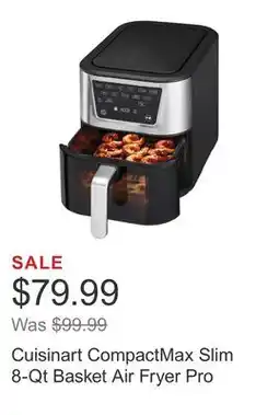 Costco Cuisinart CompactMax Slim 8-Qt Basket Air Fryer Pro offer