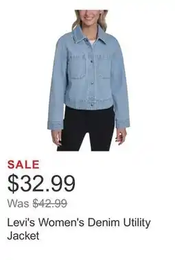 Costco Levi's Women's Denim Utility Jacket offer