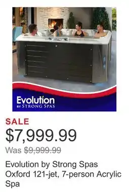 Costco Evolution by Strong Spas Oxford 121-jet, 7-person Acrylic Spa offer