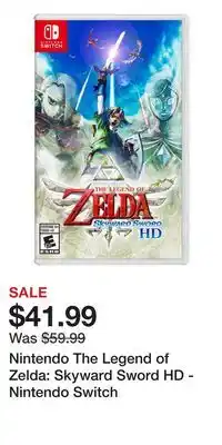 Game Stop Nintendo The Legend of Zelda: Skyward Sword HD - Nintendo Switch offer