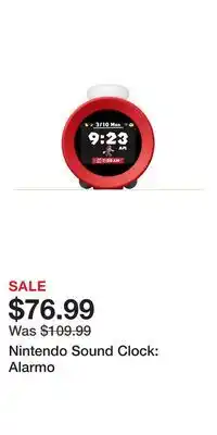 Game Stop Nintendo Sound Clock: Alarmo offer