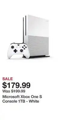 Game Stop Microsoft Xbox One S Console 1TB - White offer