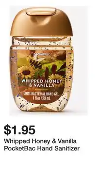 Bath & Body Works Whipped Honey & Vanilla PocketBac Hand Sanitizer offer