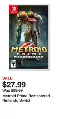 Game Stop Metroid Prime Remastered - Nintendo Switch offer