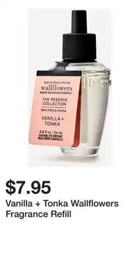 Bath & Body Works Vanilla + Tonka Wallflowers Fragrance Refill offer