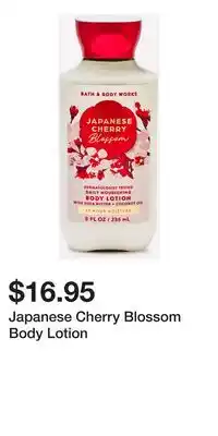 Bath & Body Works Japanese Cherry Blossom Body Lotion offer