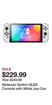 Game Stop Nintendo Switch OLED Console with White Joy-Con offer