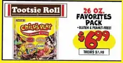 Ollie's Tootsie Roll FAVORITES PACK offer