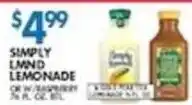 Associated Simply Lemonade offer