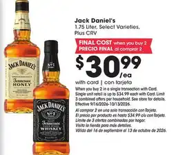 Ralphs Jack Daniel's offer