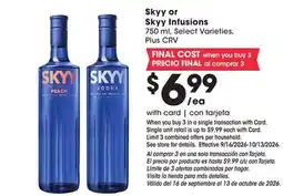 Ralphs Skyy or Skyy Infusions offer