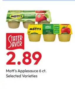 Stater Bros Mott's Applesauce offer