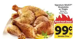 Albertsons Signature SELECT Drumsticks or Thighs offer