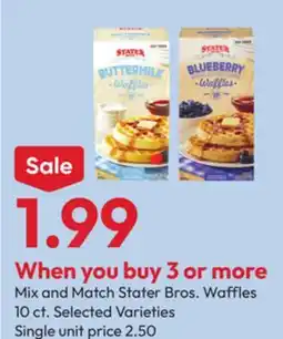 Stater Bros Stater Bros. Waffles offer