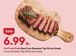 Stater Bros Beef Loin Boneless Top Sirloin Steak offer