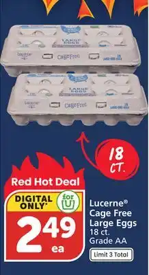 Albertsons Lucerne Cage Free Large Eggs offer