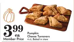Pavilions Pumpkin Cheese Turnovers offer