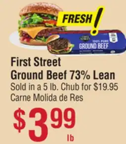 Smart & Final First Street Ground Beef 73% Lean offer