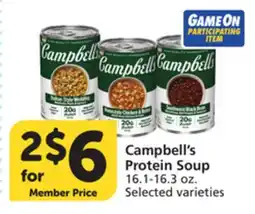 Albertsons Campbell's Protein Soup offer