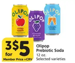 Albertsons Olipop Prebiotic Soda offer