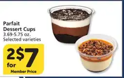 Albertsons Parfait Dessert Cups offer