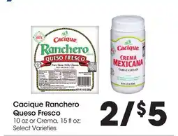 Food 4 Less Cacique Ranchero Queso Fresco offer