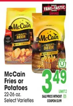 Jewel-Osco McCain Fries or Potatoes offer