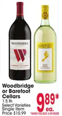 Jewel-Osco Woodbridge or Barefoot Cellars offer