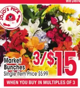 Jewel-Osco Market Bunches offer