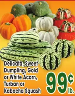 Jewel-Osco Delicata, Sweet Dumpling, Gold or White Acorn, Turban or Kabocha Squash offer
