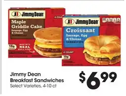Food 4 Less Jimmy Dean Breakfast Sandwiches offer