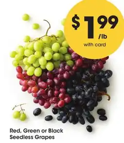Mariano's Red, Green or Black Seedless Grapes offer