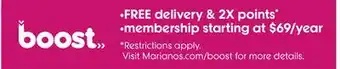 Mariano's Boost offer