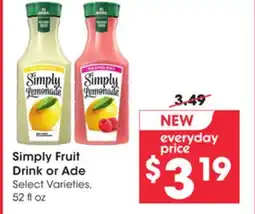 Mariano's Simply Fruit Drink or Ade offer