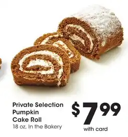 Mariano's Private Selection Pumpkin Cake Roll offer