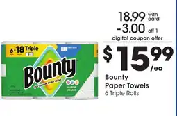 Mariano's BOUNTY PAPER TOWELS offer