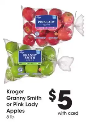 Mariano's Kroger Granny Smith or Pink Lady Apples offer
