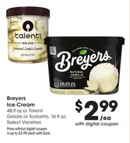 Mariano's Breyers Ice Cream offer