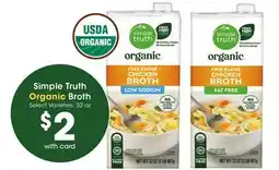 Mariano's Simple Truth Organic Broth offer