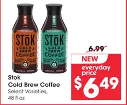 Mariano's Stok Cold Brew Coffee offer
