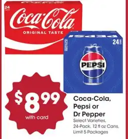Mariano's Coca-Cola, Pepsi or Dr Pepper offer