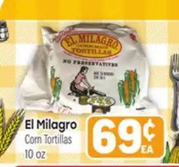 Tony’s Fresh Market El Milagro Corn Tortillas offer