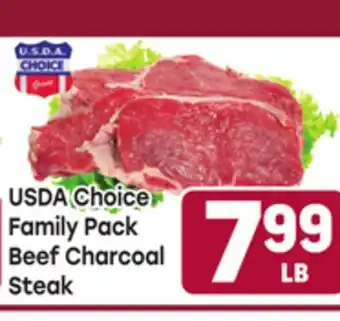 Tony’s Fresh Market USDA Choice Family Pack Beef Charcoal Steak offer