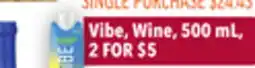 Tony’s Fresh Market Vibe, Wine offer
