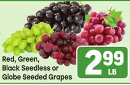 Tony’s Fresh Market Red, Green, Black Seedless or Globe Seeded Grapes offer