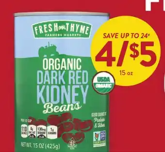 Fresh Thyme Fresh Thyme Organic Dark Red Kidney Beans offer