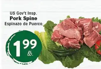 Rio Valley Market US Gov't Insp. Pork Spine offer