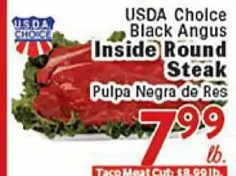 Rio Valley Market USDA Choice Black Angus Inside Round Steak offer