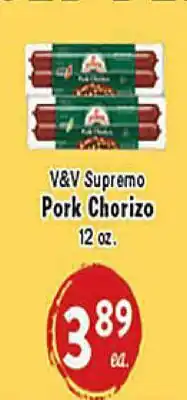 Rio Valley Market V&V Supremo Pork Chorizo offer